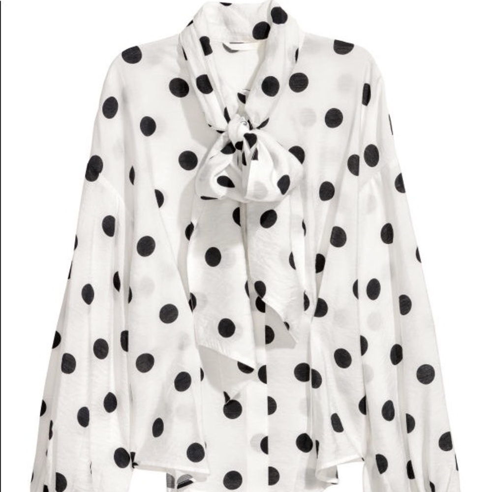 Polka dot blouse